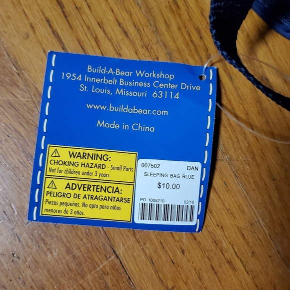 Build-A-Bear Blue Sleeping Bag With Case - Picture 2 of 7